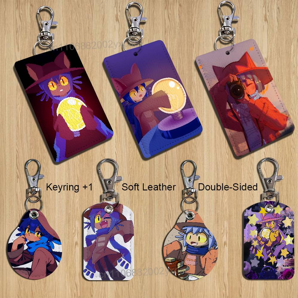 Leatherwork Keychain - Porte-cartes OneShot Niko mignon pour cartes