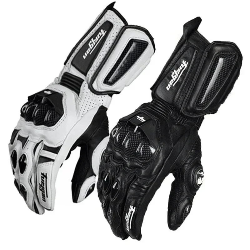 Leather Work Winter Gloves - Gants de moto en cuir véritable