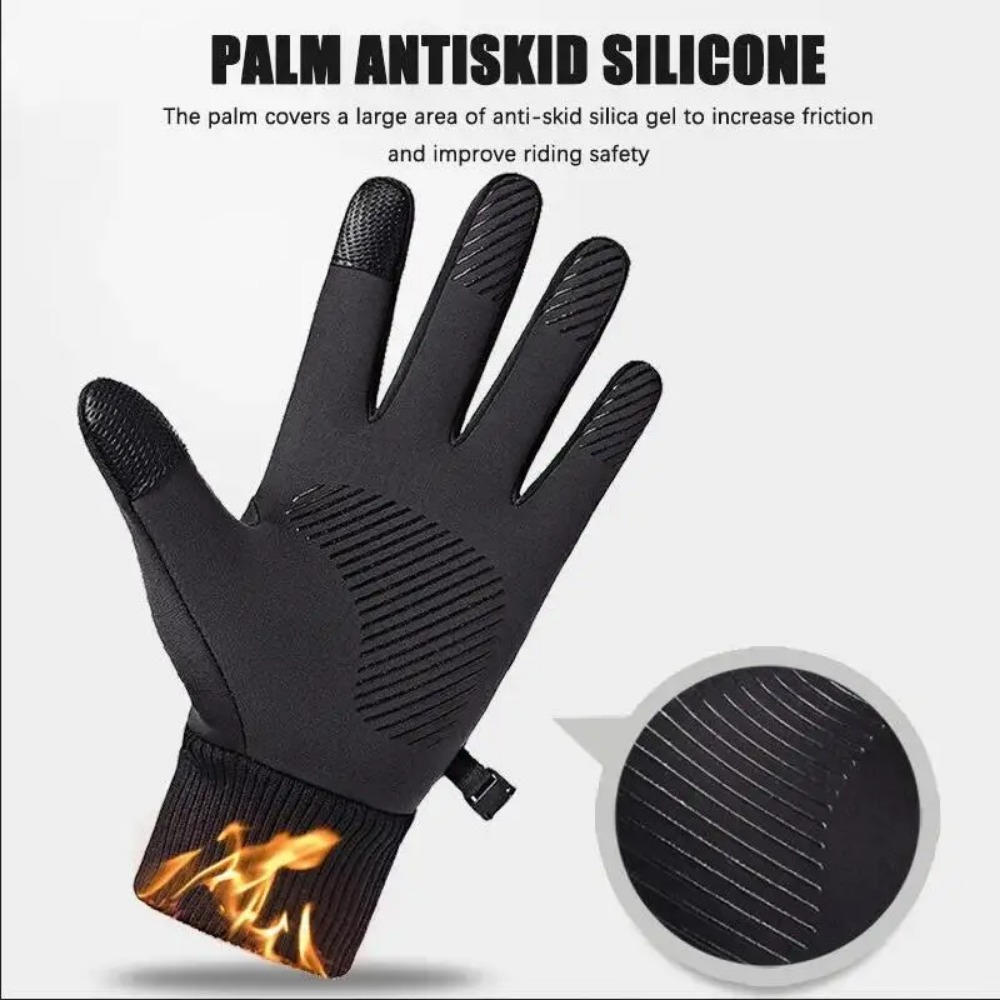 Leather Work Winter Gloves - Gants d'hiver à écran tactile, mitaines