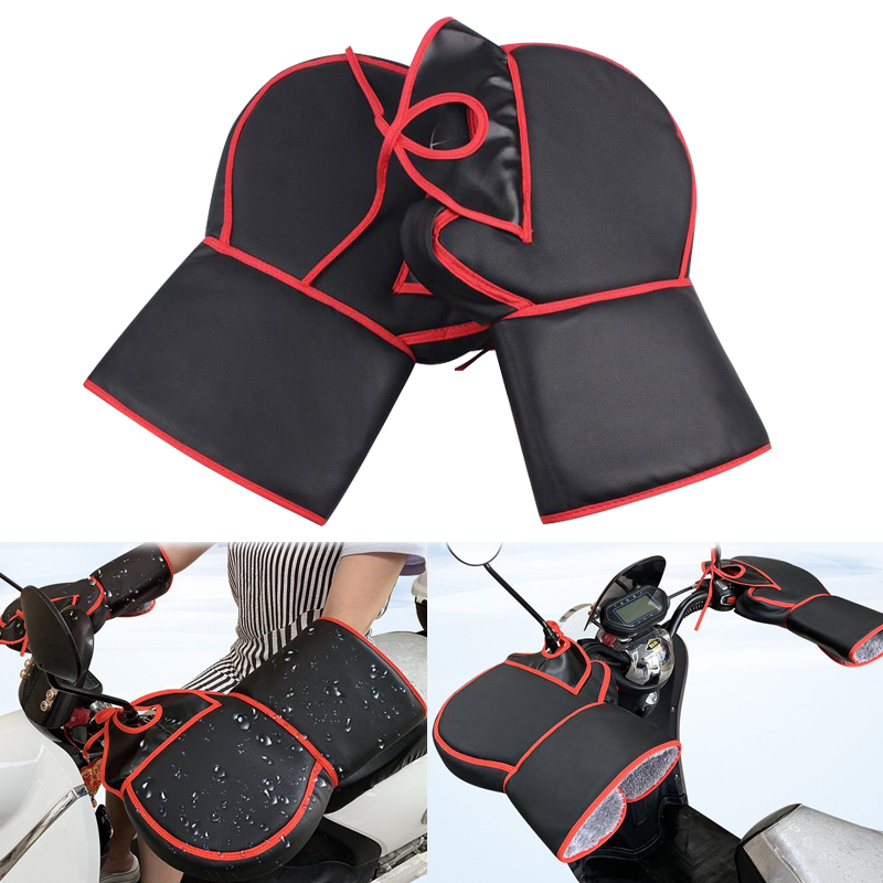 Leather Work Winter Gloves - Gants thermiques de guidon de moto,