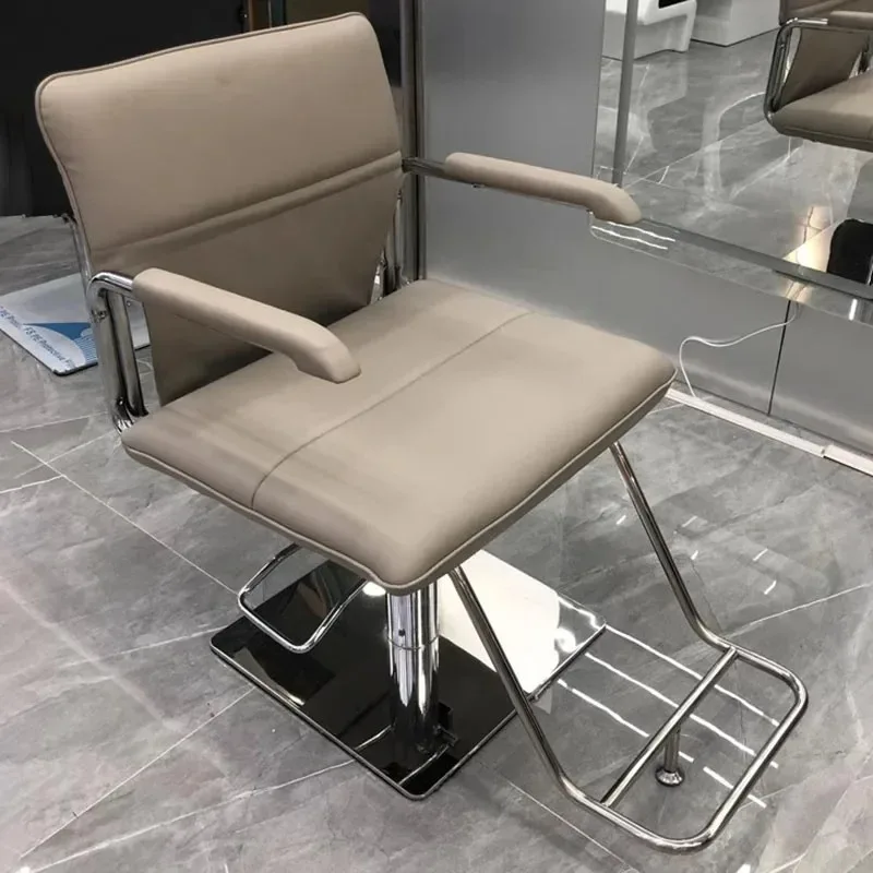 Unique Leather Work - Fauteuil de Barbier Moderne et Simple,