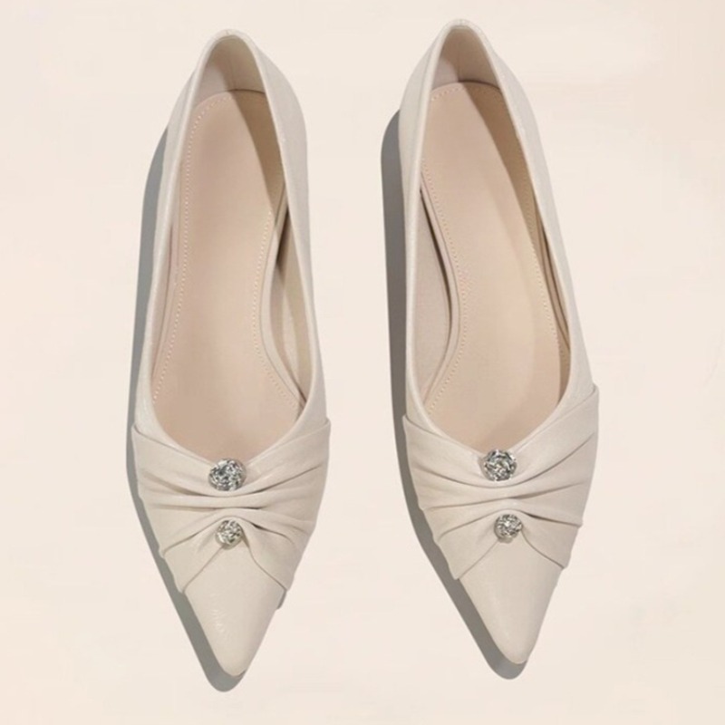 Leatherwork In French - Chaussures plates en cuir souple pour