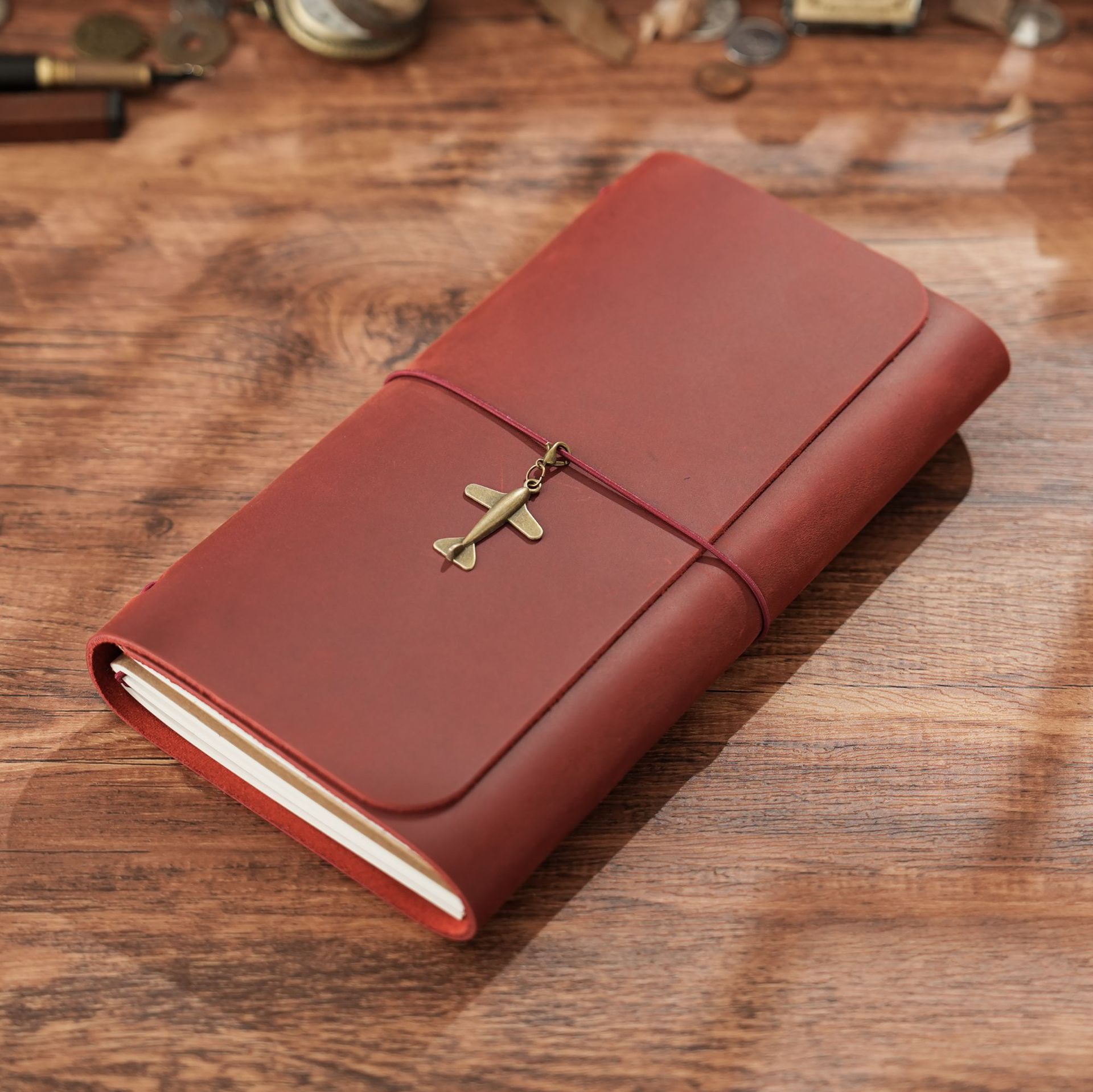 Leather Work Notepad - Nouveauté : Carnet de voyage triple