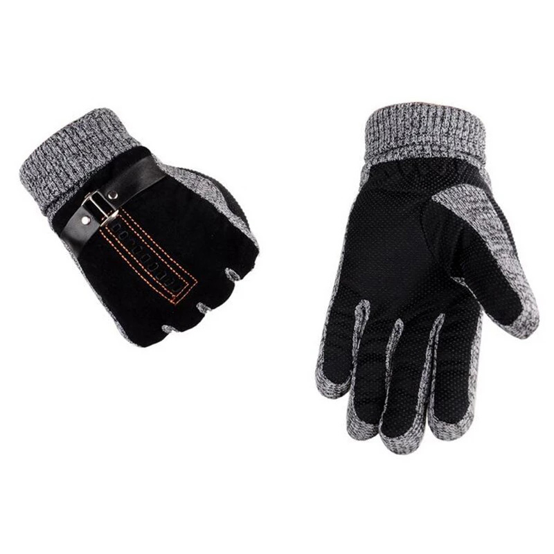 Leather Work Winter Gloves - Gants de Moto en cuir véritable