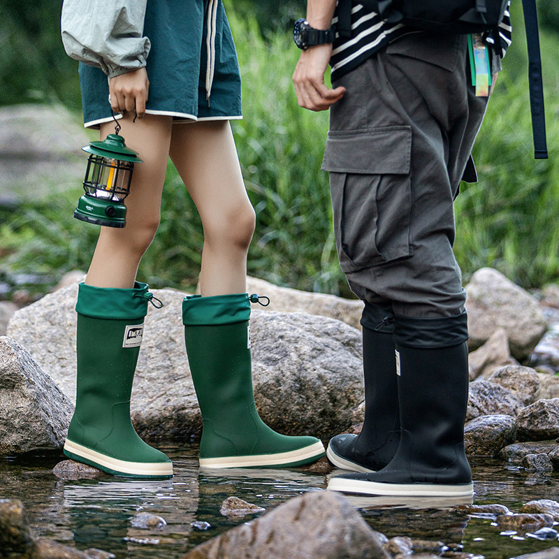 Youtube Leatherwork - Bottes de pluie de cyclisme en