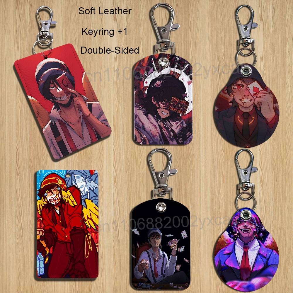 Leatherwork Keychain - Porte-cartes Quackity DSMP QSMP pour banque,