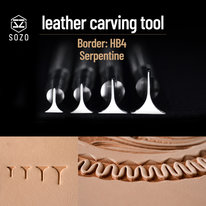 Leatherwork Embossing - SOZO HB4 – timbres en acier