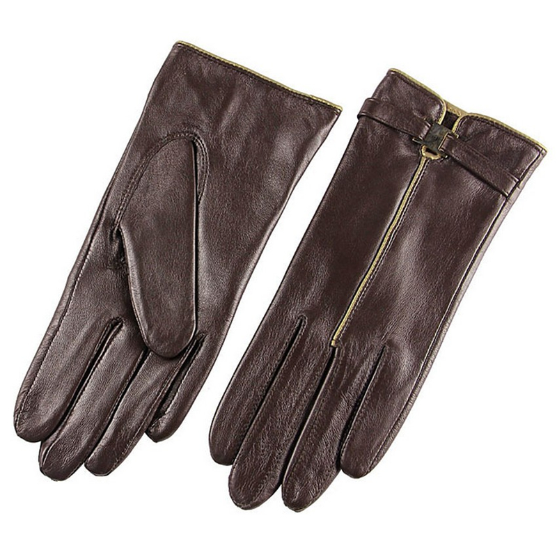 Leather Work Winter Gloves - Gants en cuir véritable pour femmes,