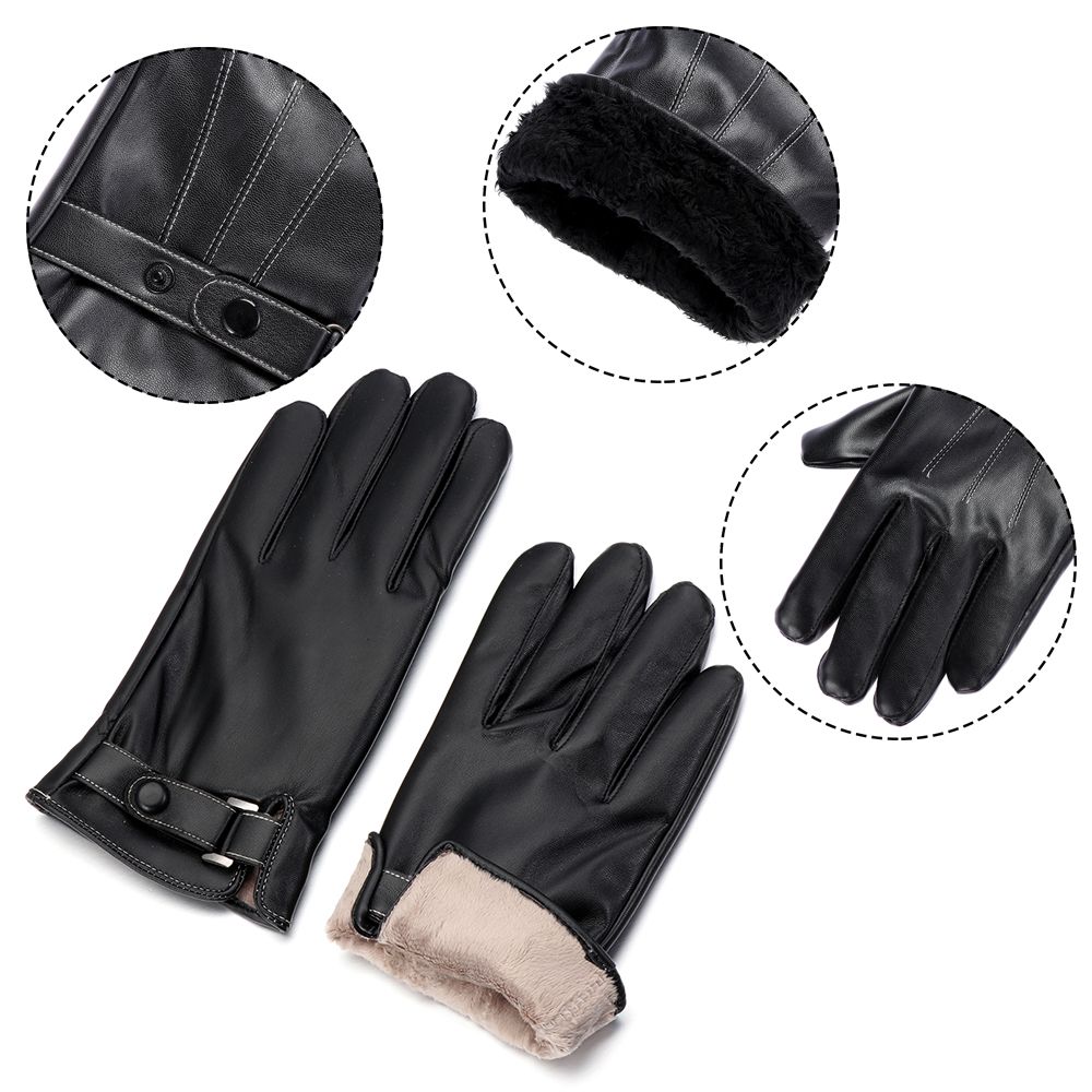 Gants en cuir thermique Smile  - Leather Work Winter Gloves avis et prix
