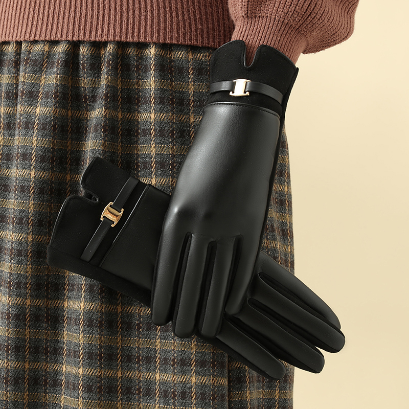 1 paire de gants pour femmes e - Leather Work Winter Gloves avis et prix