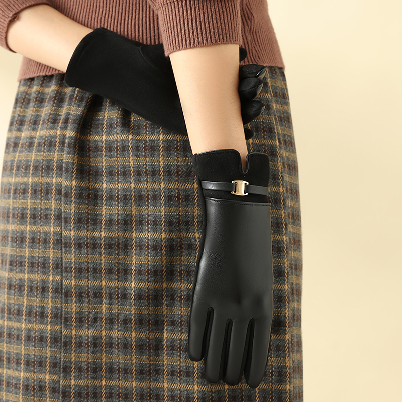 1 paire de gants pour femmes e - Leather Work Winter Gloves avis et prix