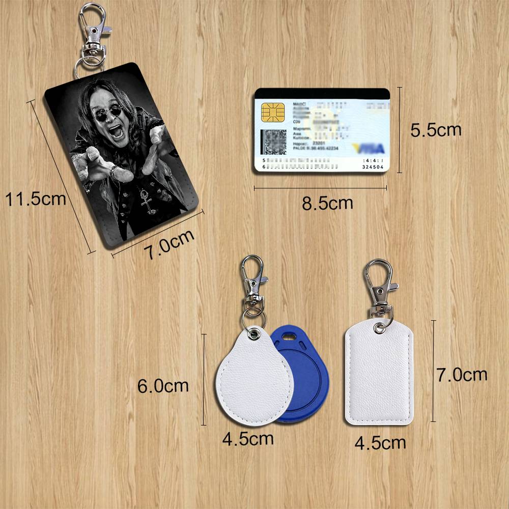 Porte-cartes noir Ozzy pour ca - Leatherwork Keychain avis et prix