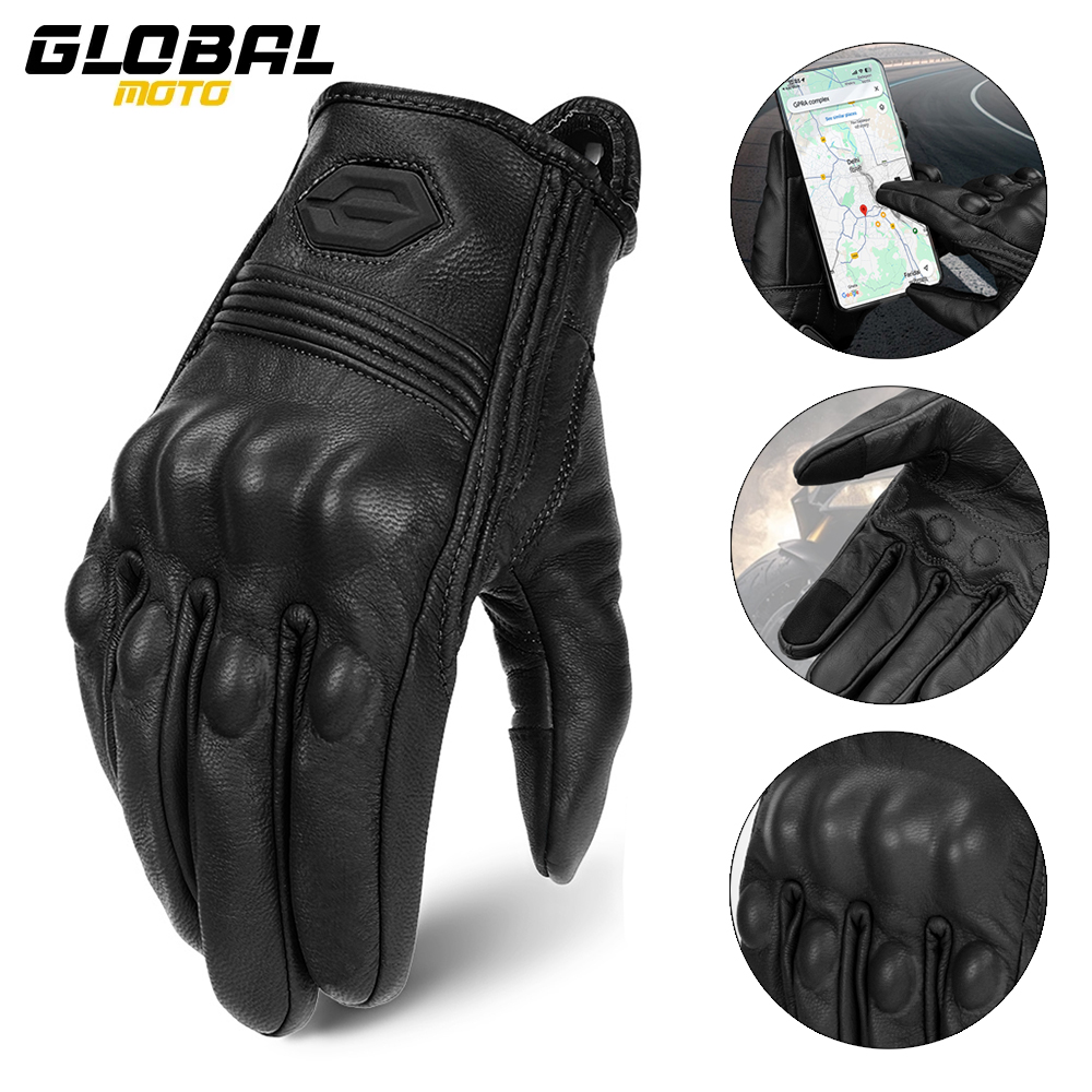Gants de moto d'hiver en cuir, - Leather Work Winter Gloves avis et prix