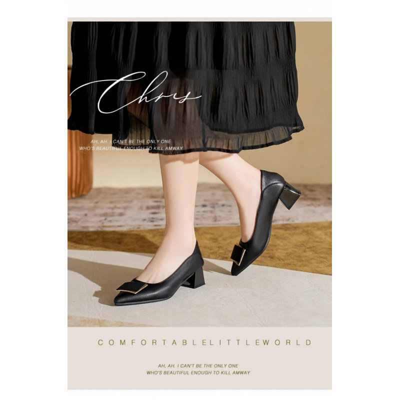 Escarpins à talons épais de St - Leatherwork In French avis et prix