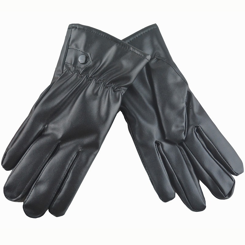 Gants en cuir PU noir pour hom - Leather Work Winter Gloves avis et prix