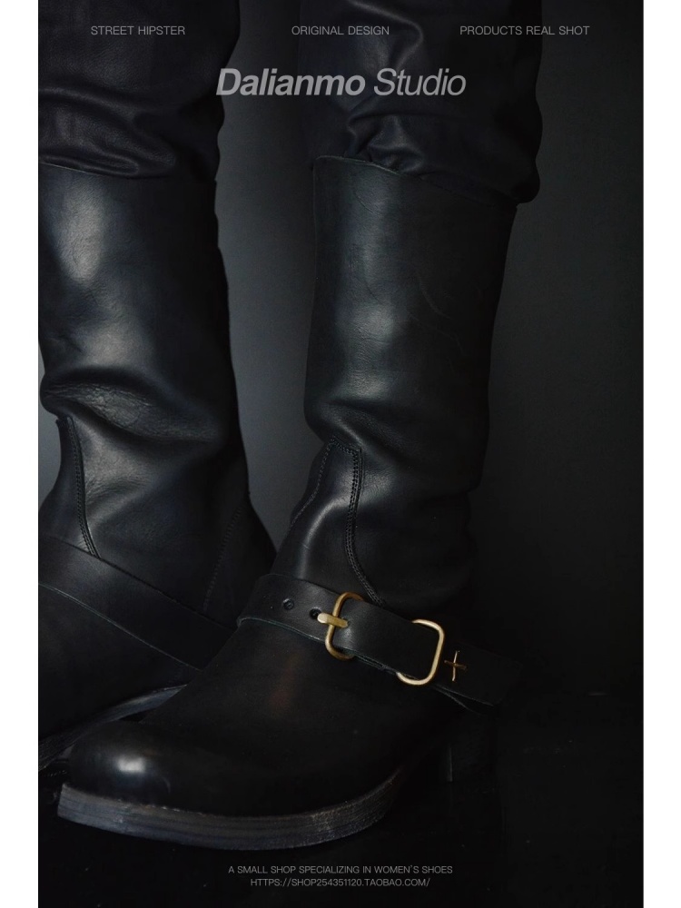 Bottes courtes noires Cool pou - Youtube Leatherwork avis et prix