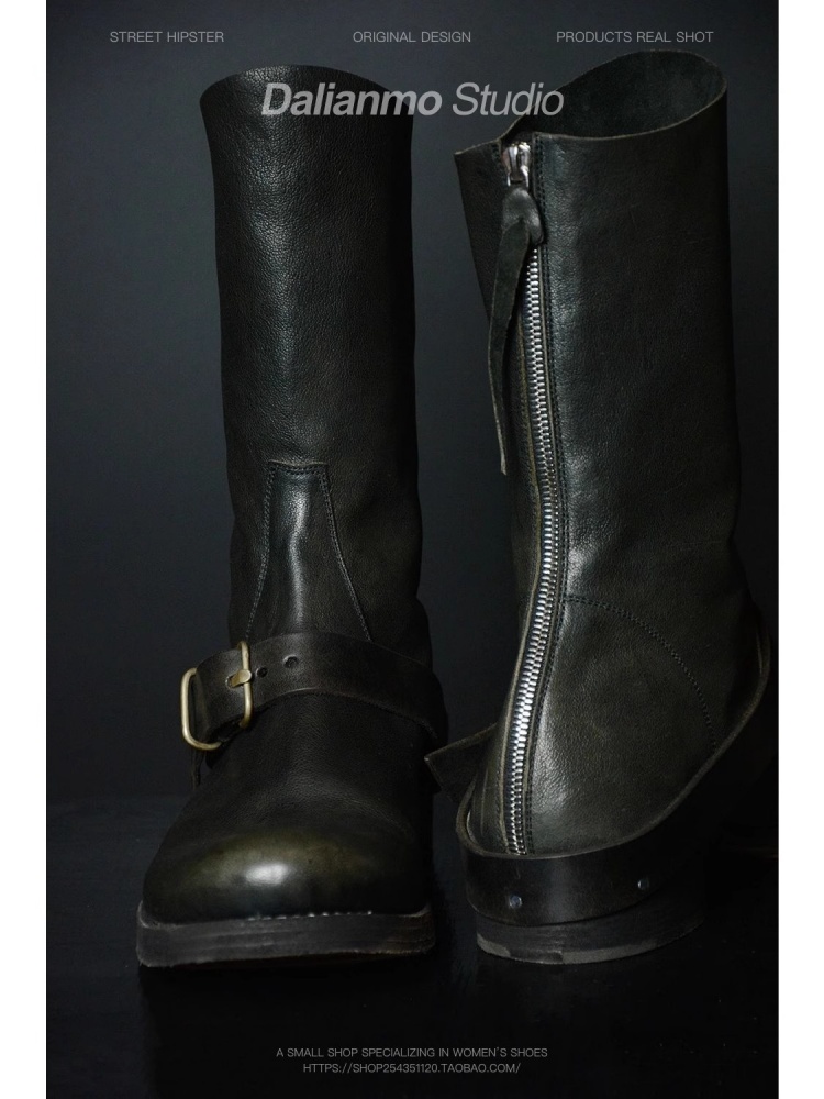 Bottes courtes noires Cool pou - Youtube Leatherwork avis et prix