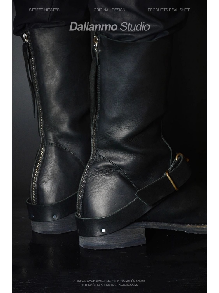 Bottes courtes noires Cool pou - Youtube Leatherwork avis et prix