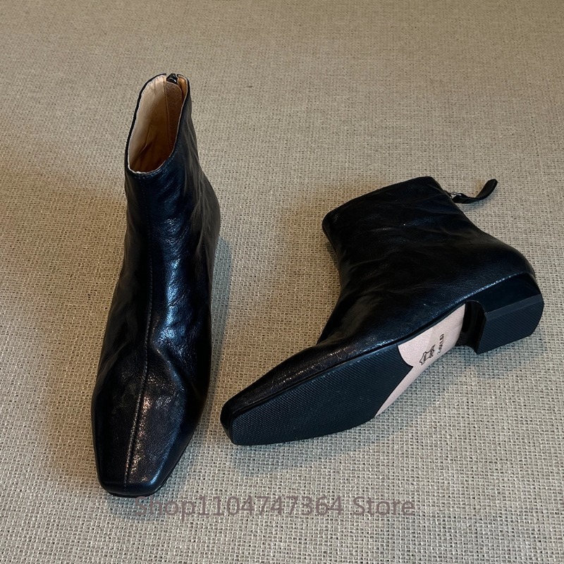 Bottines rétro en peau de mout - Leatherwork In French avis et prix