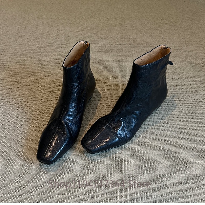 Bottines rétro en peau de mout - Leatherwork In French avis et prix