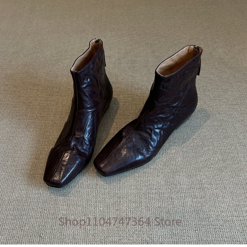 Bottines rétro en peau de mout - Leatherwork In French avis et prix