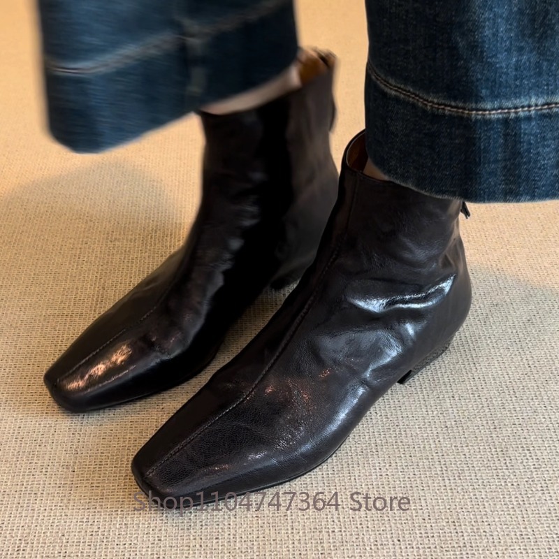 Bottines rétro en peau de mout - Leatherwork In French avis et prix