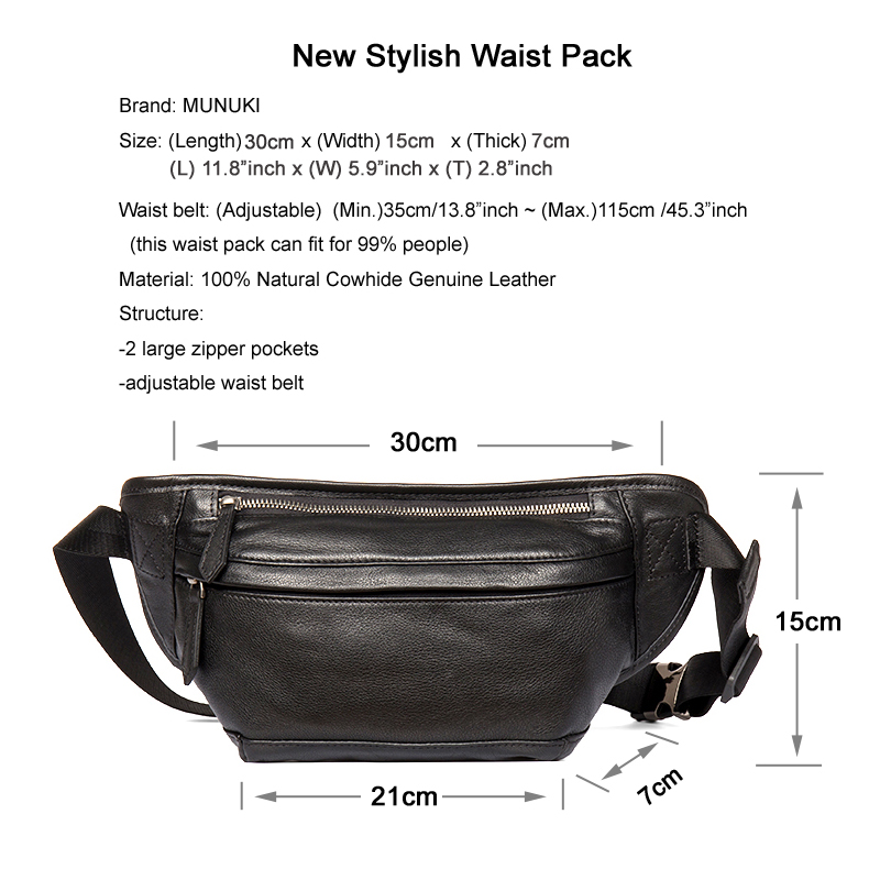 Sac banane en cuir véritable p - Leatherwork Fasteners avis et prix