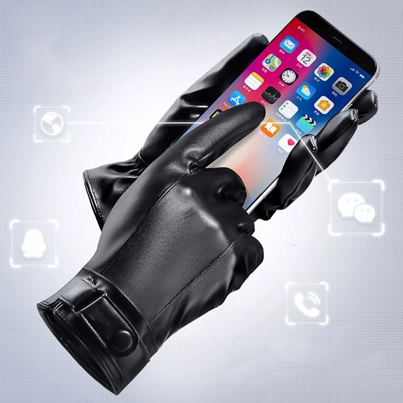 Gants de moto imperméables et  - Leather Work Winter Gloves avis et prix