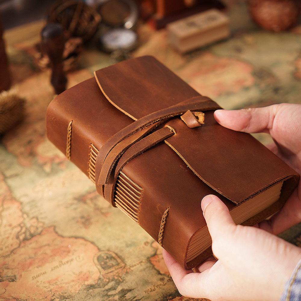 Carnet de notes en cuir marron - Leather Work Notepad avis et prix